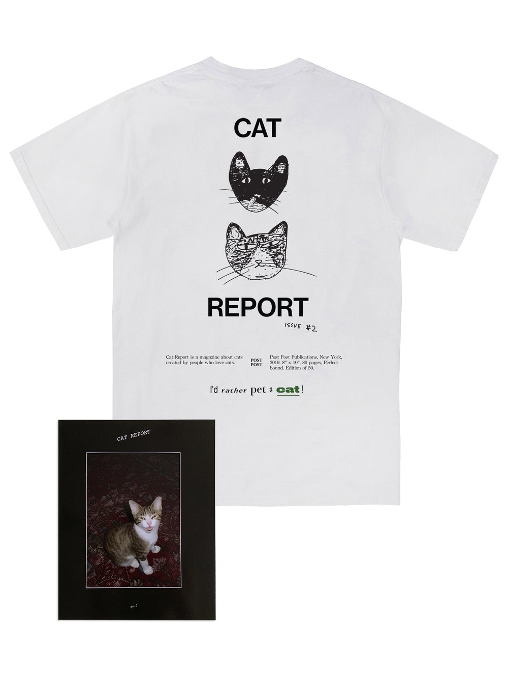 Cat Report No. 2 Tee + Magazine