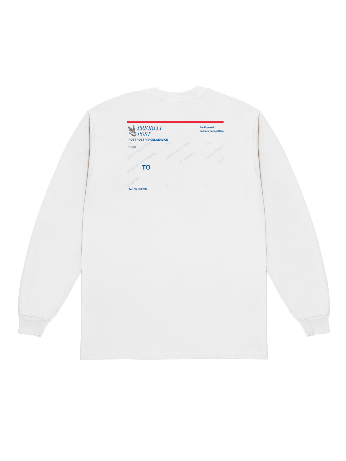 Post Post Parcel Service Tee, White