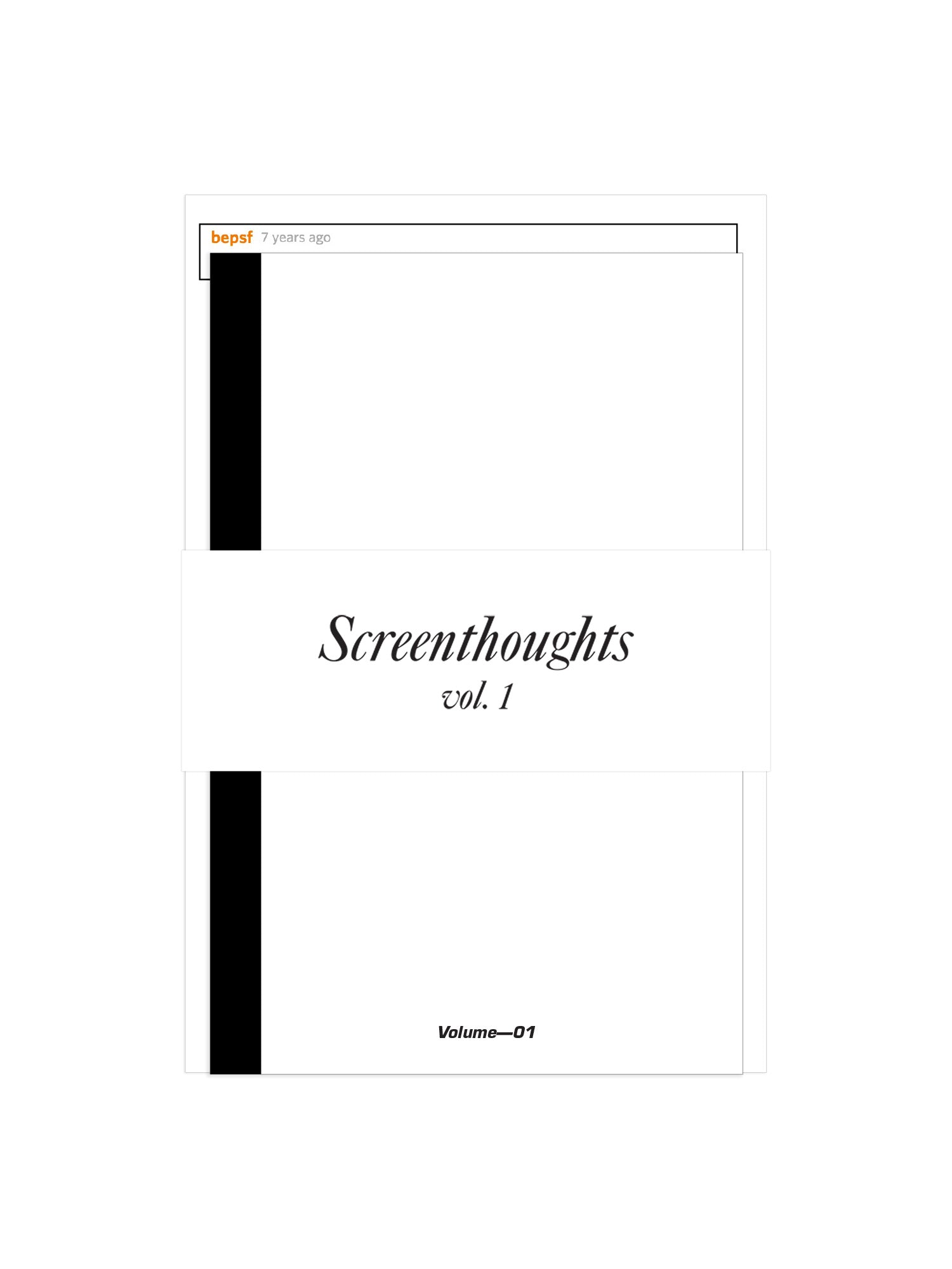 Screenthoughts, Volume 1